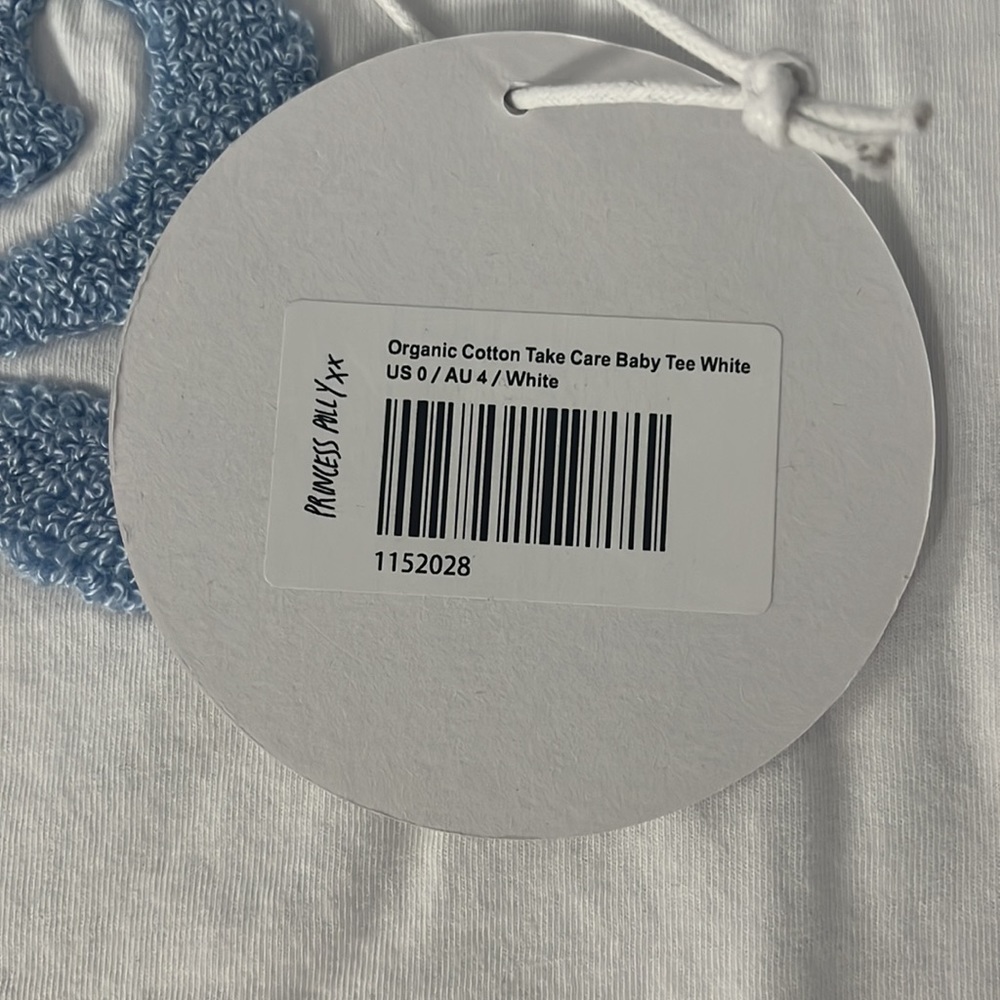 Princess Polly Organic Cotton Take Care Baby Tee Sz 0. - Picture 4 of 10